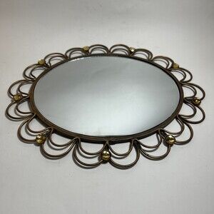 New View Gifts & Accessories Decorative Oval Scallop Mirror